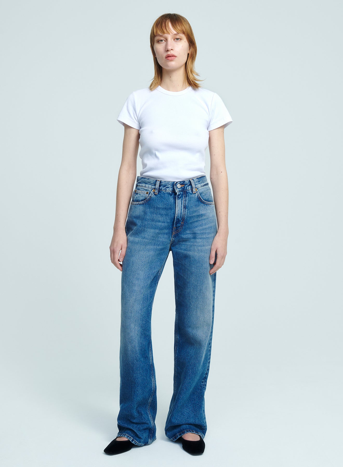 Korea piano blue pants