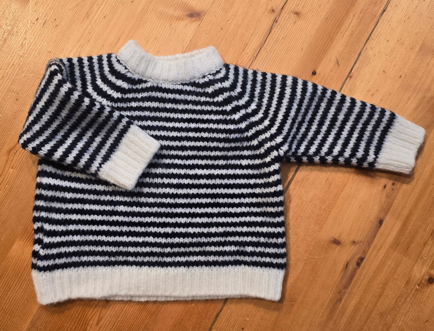 ranglan knitwear natural-marine 1058 AW24