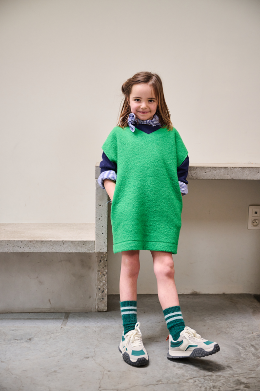 mabel 22 green dress AW24