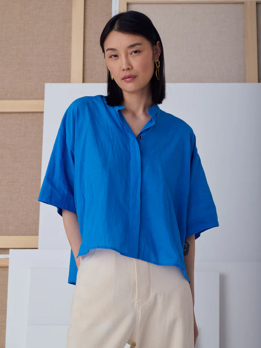 isabella la coloriste blue cyan shirt - MII SS25