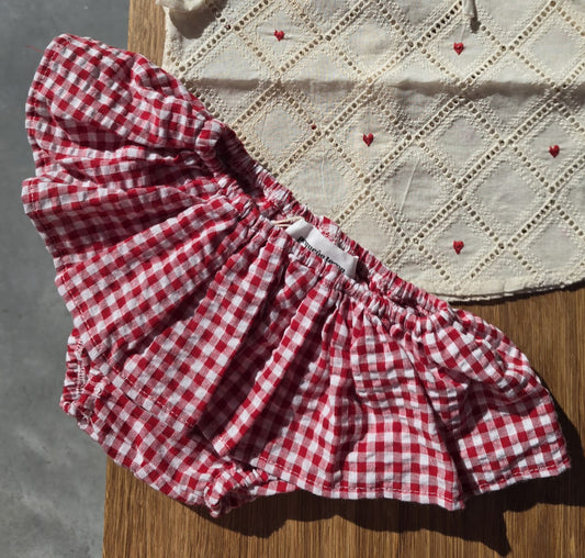 bloomer red vichy - TOCON SS25
