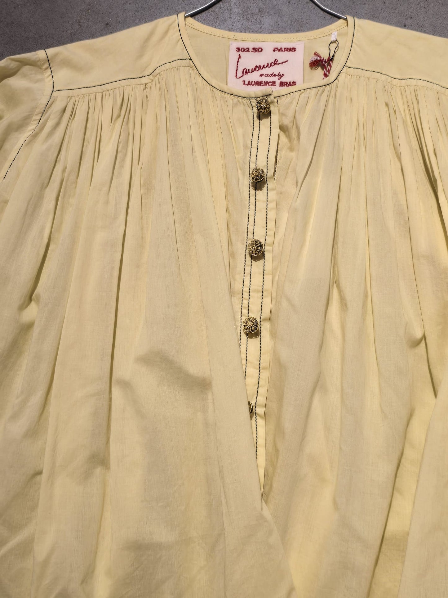 Laurence Bras shirt YELLOW CIGAR SS24