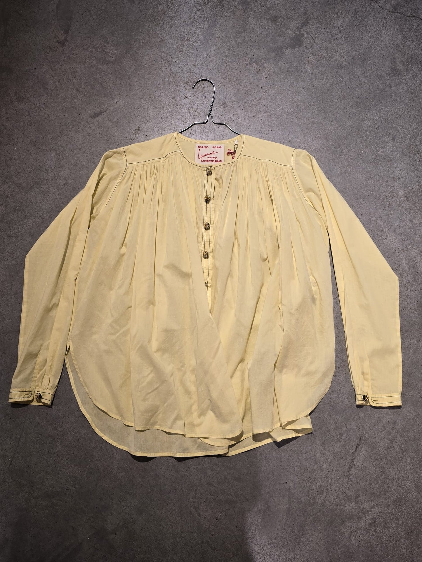 Laurence Bras shirt YELLOW CIGAR SS24