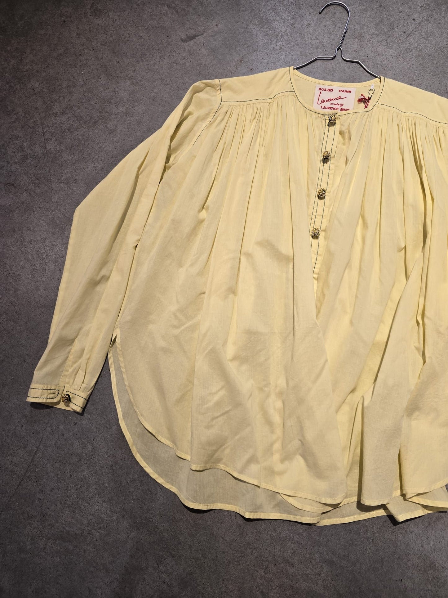 Laurence Bras shirt YELLOW CIGAR SS24