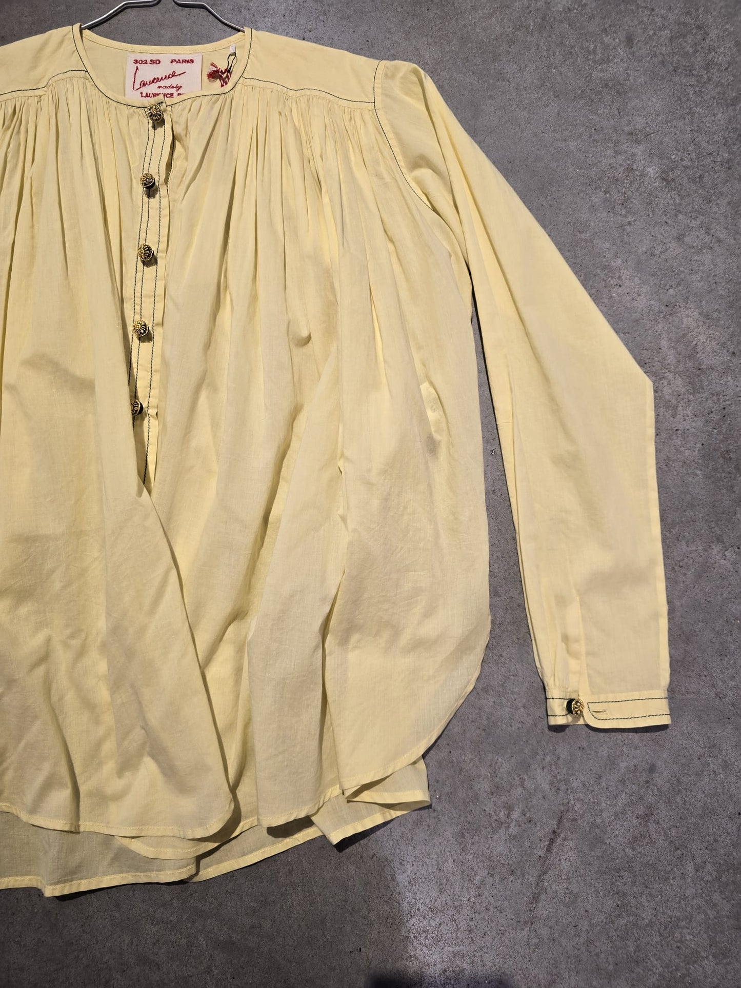 Laurence Bras shirt YELLOW CIGAR SS24