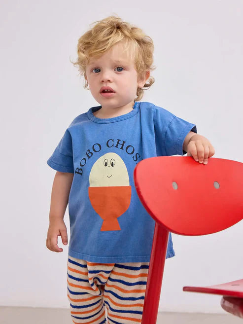 morning eggs t-shirt baby - Bobo Choses SS25