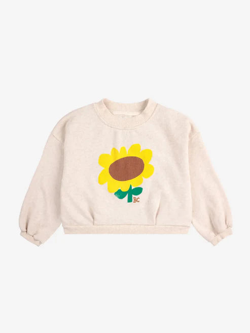 sunflower cropped sweater - Bobo Choses SS25