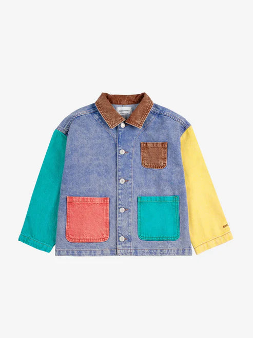 color block denim jacket - Bobo Choses SS25