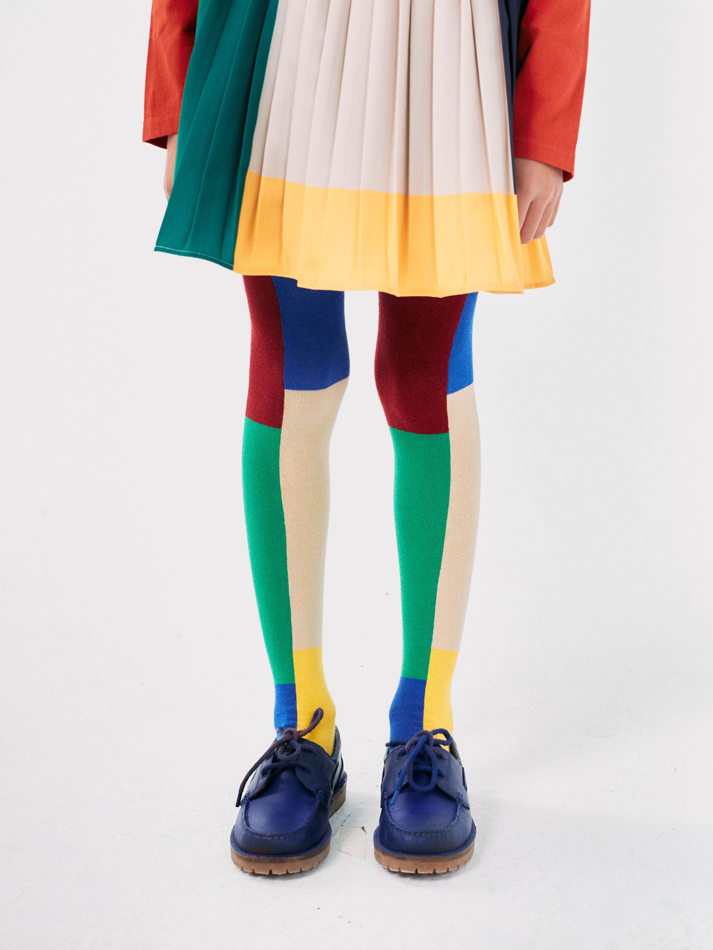 skirt color block pleated - BOBO CHOSES