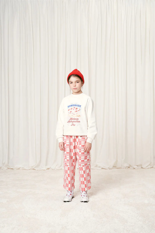 blanket red-white pants AW24