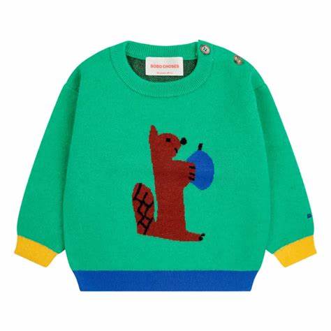 baby hungry squirrel jumper AW24