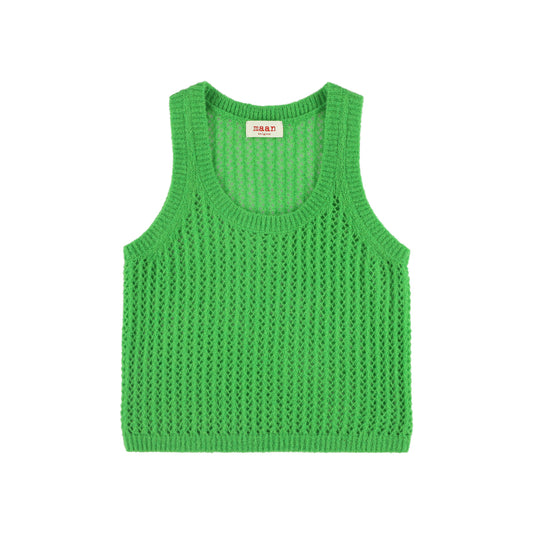 pompei knitted green top