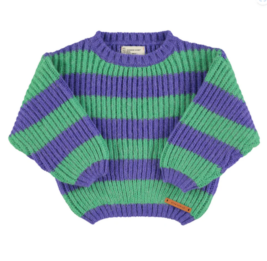 baby knitted stripes sweater AW24