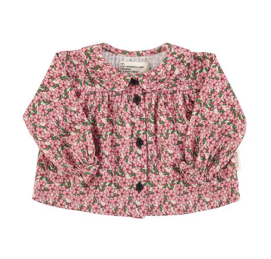 baby peter pan flowers shirt AW24