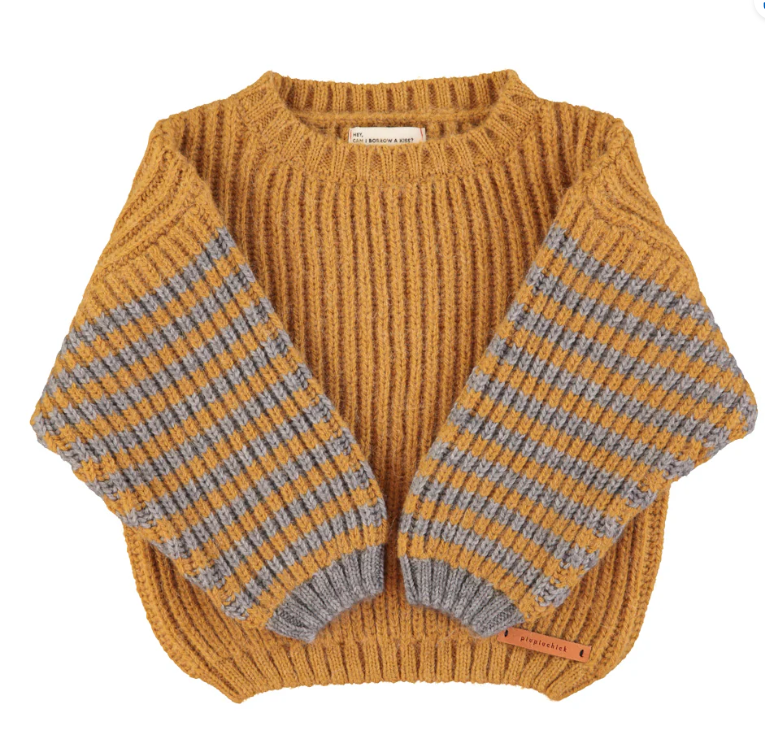 knitted stripes sweater A24