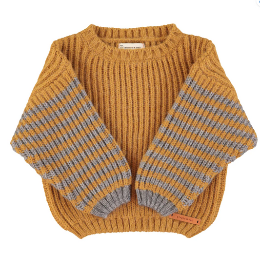 knitted stripes sweater A24