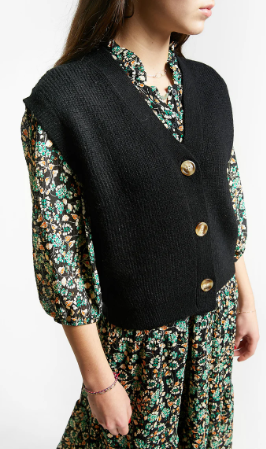 rock cardigan black AW24