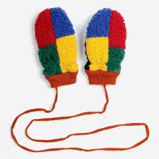 baby color block mittens